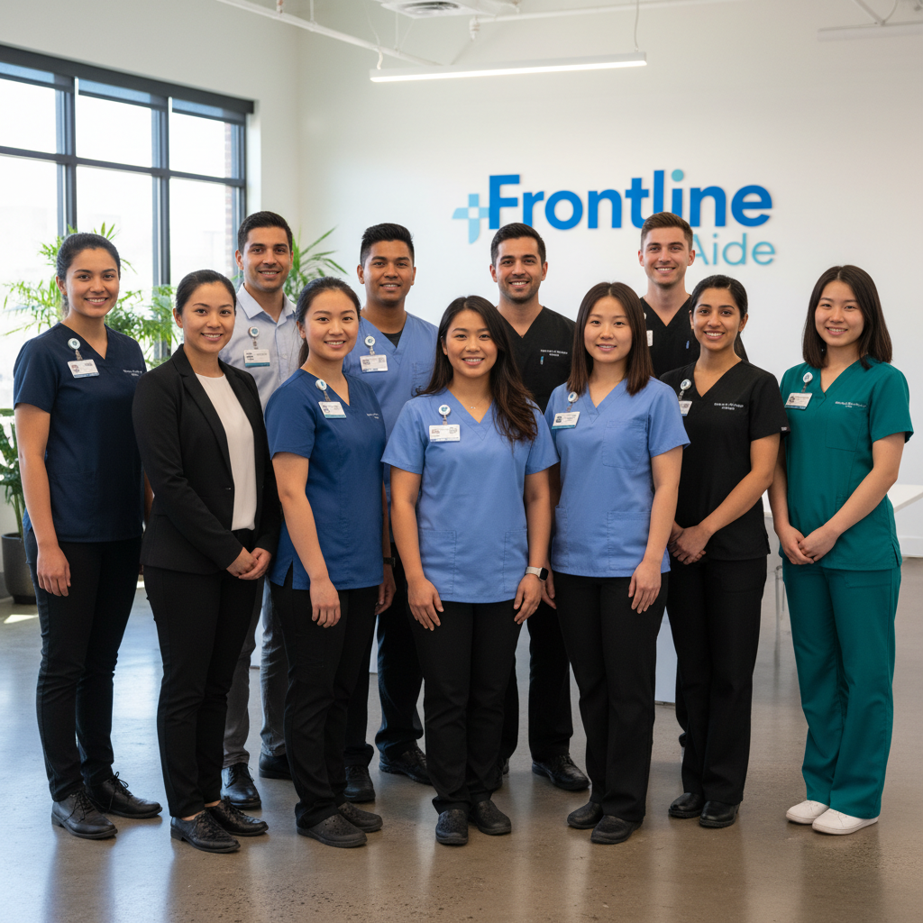 Professional healthcare team at FrontlineAide LLC