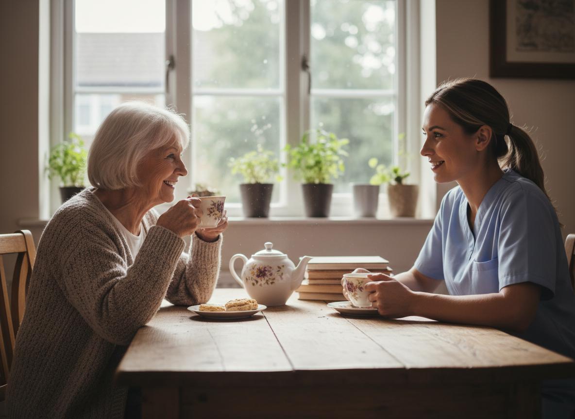 Frontline Aide caregivers providing care